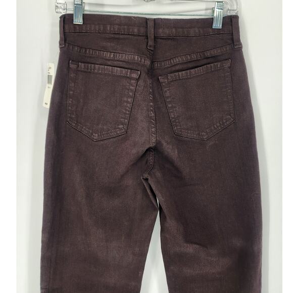 NYDJ Brown Straight Leg Lift Tuck High Rise Jeans Women’s Size 6 NWT - Picture 5 of 12